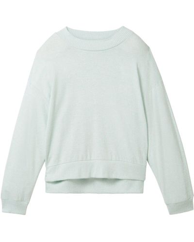 Tom Tailor 3/4-Arm- Cozy pullover T-Shirt - Weiß