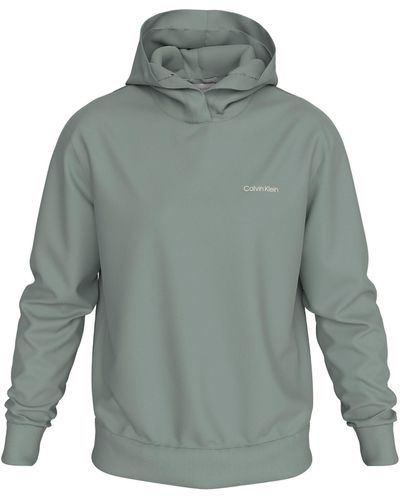 Calvin Klein Kapuzensweatshirt ENLARGED BACK LOGO HOODIE mit Logodruck - Grau