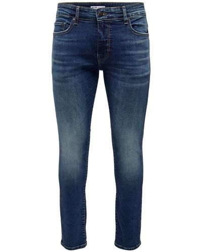Only & Sons Skinny-fit-Jeans Loom (1-tlg) - Blau