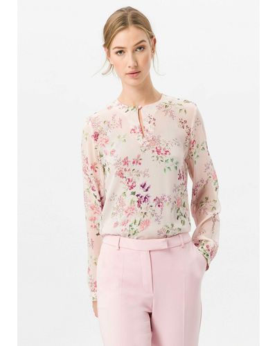 Uta Raasch Langarmbluse Blouse - Pink