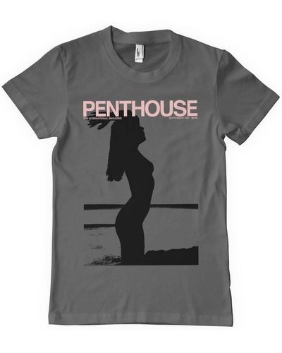 Penthouse September 1981 Cover T-Shirt - Grau