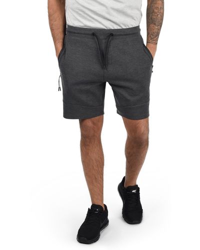 Solid Sweatshorts SDGelly kurze Hose mit Reißverschluss-Taschen - Grau