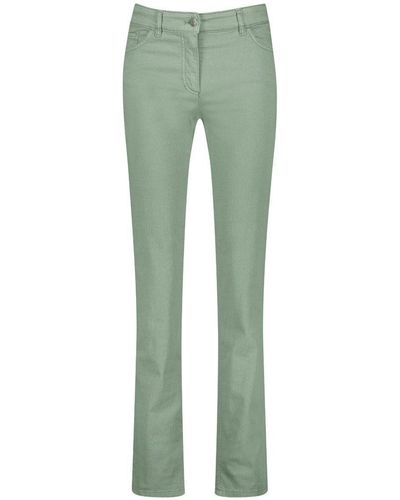 Gerry Weber 5-Pocket-Jeans Romy Straight Fit (92307-67840) Organic Cotton von - Grün