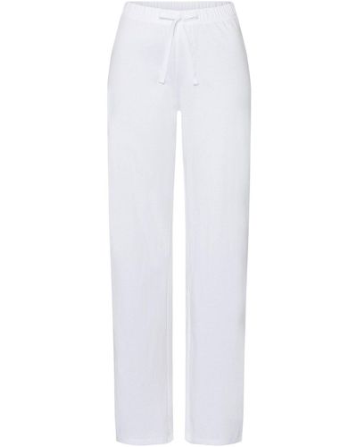 Hanro Stoffhose Natural Wear hose pant pants - Weiß