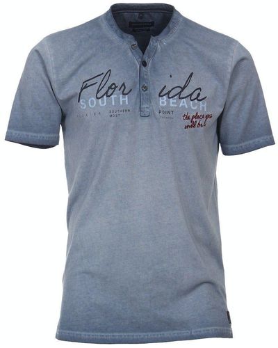 CASA MODA Casa Moda / He.T-Shirt / Henley - Blau