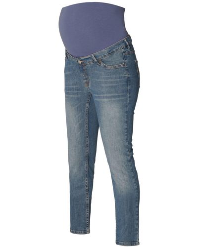 Esprit Maternity ESPRIT Umstandsjeans MATERNITY Skinny Jeans in Cropped-Länge - Blau