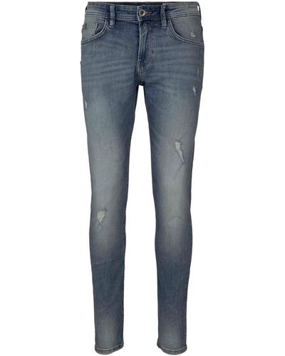 Tom Tailor Fit- PIERS SLIM JEANS Jeanshose mit Stretch - Blau