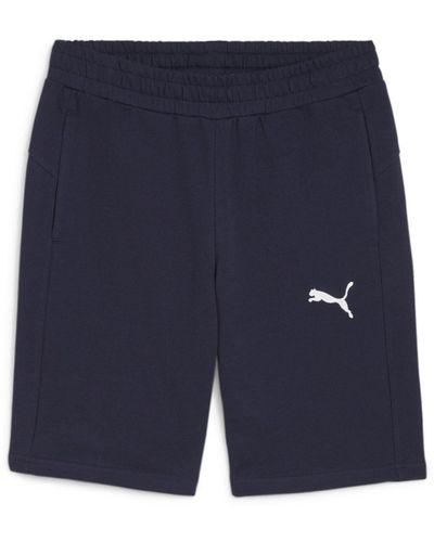 PUMA Sweatshorts teamGOAL Casuals Shorts (1-tlg) - Blau