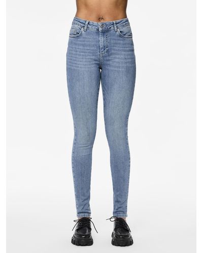 Pieces Skinny-fit-Jeans PCDELLY - Blau
