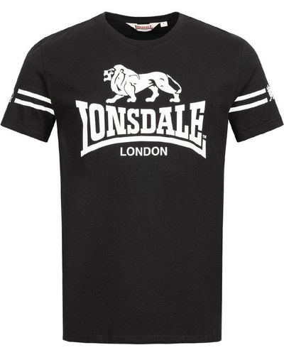 Lonsdale London Aldeburgh T-Shirt normale Passform - Schwarz