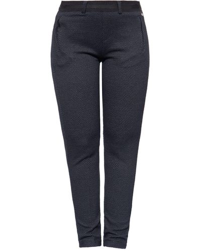 ATT Jeans Stretch-Hose Vicky aus elastischem Pikee und Reißverschlsstaschen - Blau
