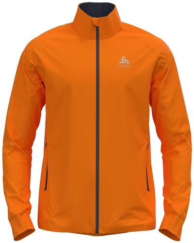 Odlo Laufjacke BRENSHOLMEN Men Eine Crossover-Jacke für aktive Läufer. - Orange
