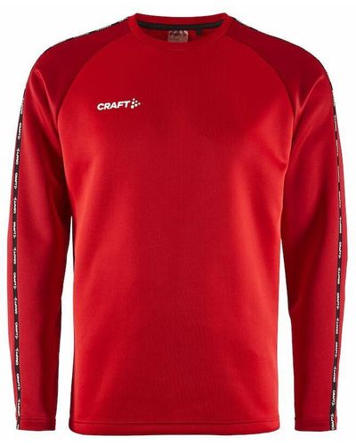 C.r.a.f.t Sweatshirt Squad 2.0 Crewneck M Bright Red-Express - Rot