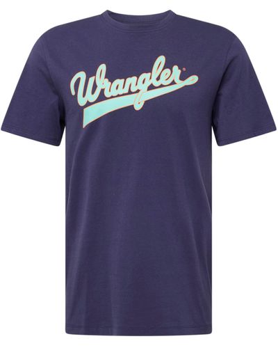 Wrangler T-Shirt (1-tlg) - Blau