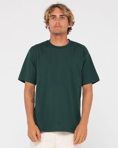 Rusty T-Shirt DELUXE BLANK /S TEE - Grün