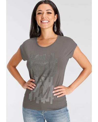 melrose Oversize-Shirt - Grau