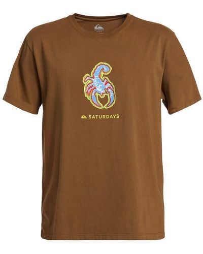 Quiksilver T-Shirt Snyc Graphic - Braun