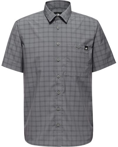 Mammut Kurzarmhemd Lenni Shirt Men - Grau