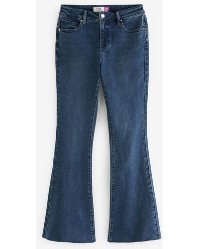 Next Schlagjeans Superweiche, ausgestellte Jeans (1-tlg) - Blau