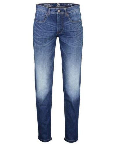 Lerros Shorts blau regular (1-tlg)