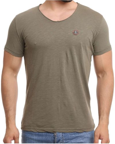 Redbridge T-Shirt Houston in lässigem Design - Grün