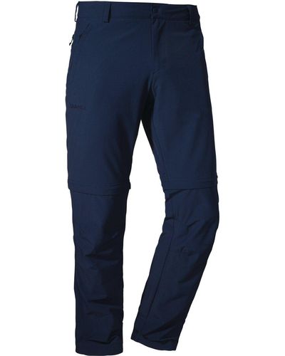 Schoeffel Trekkinghose Pants Folkstone Zip Off DRESS BLUES - Blau