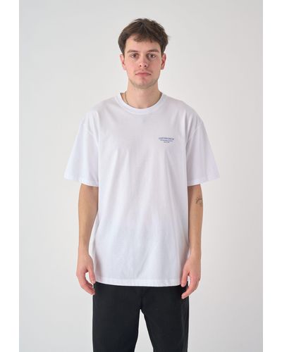 CLEPTOMANICX T-Shirt Birdwatcher mit lockerem Schnitt - Weiß