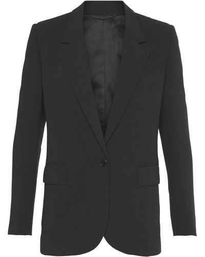 Lascana Longblazer mit Reverskragen und Schlitz hinten, blazer, elegant-chic - Schwarz