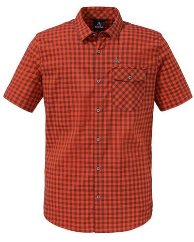 Schoeffel Kurzarmhemd Shirt Trattberg SH M marocco - Rot