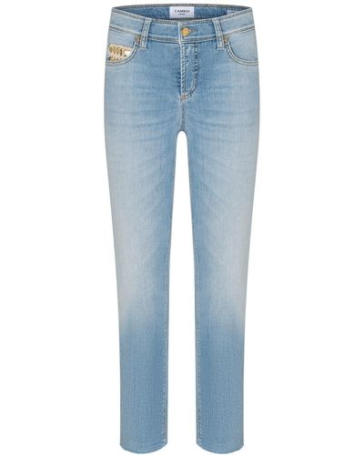 Cambio Regular-fit-Jeans Piper short - Blau