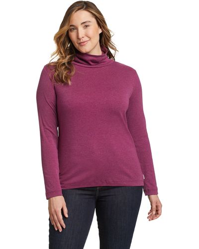 Eddie Bauer Rollkragenshirt FAVORITE - Lila