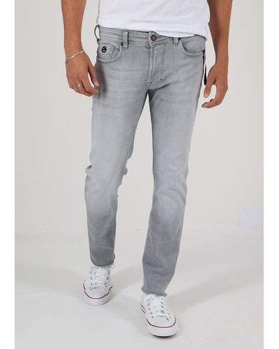 Miracle of Denim Slim--Jeans Thomas Comfort Fit im 5 Pocket Style - Grau