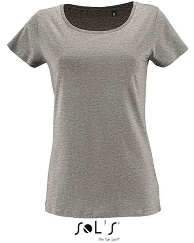 Sol's Rundhalsshirt Short Sleeved T-Shirt Milo - Grau
