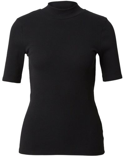 Knowledge Cotton T-Shirt CANNA (1-tlg) Plain/ohne Details - Schwarz