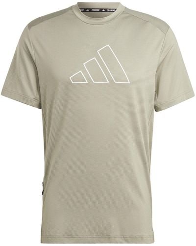 adidas Originals T-Shirt TI 3B TEE SILPEB/WHITE - Grau