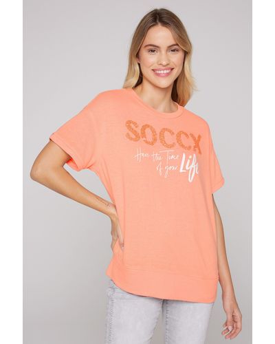 SOCCX Sweater mit Baumwolle - Orange