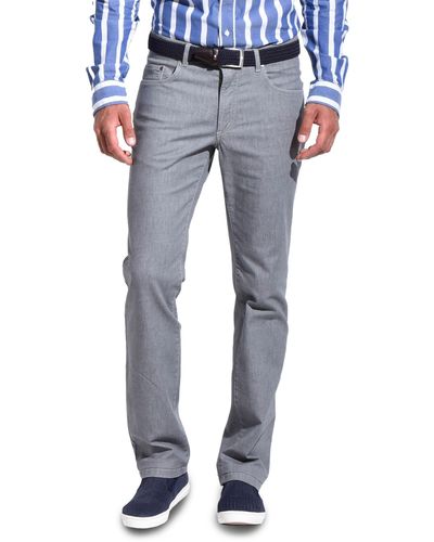aubi : Bequeme aubi Perfect Fit Sommer Jeans Hose Stretch aus Baumwolle High Flex Modell 577 - Grau