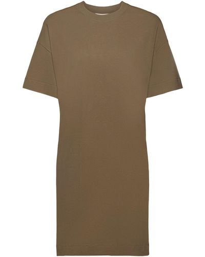 Edc By Esprit Midikleid Kleid aus Jersey - Grün