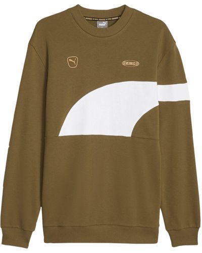 PUMA Sweater KING Top Crew Sweatshirt - Grün
