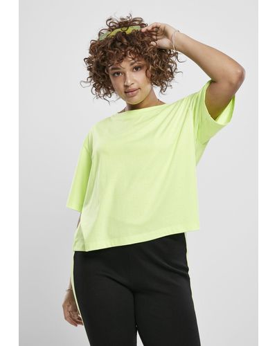 Urban Classics T-Shirt Ladies (1-tlg) DE in Extended Lyst | Tee Schwarz 2-Pack Shoulder