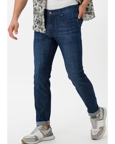 Brax 5-Pocket-Jeans Style CHUCK Hi-Flex LIGHT, softer Sommerdenim - Blau