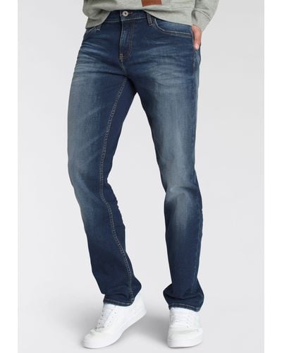 Alife & Kickin Straight-Jeans AlanAK Ökologische, wassersparende Produktion durch Ozon Wash - Blau