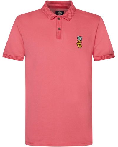 Petrol Industries Poloshirt Men Polo Short Sleeve - Pink