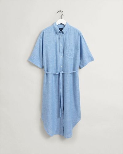 GANT Blusenkleid Kleid 469 - Blau