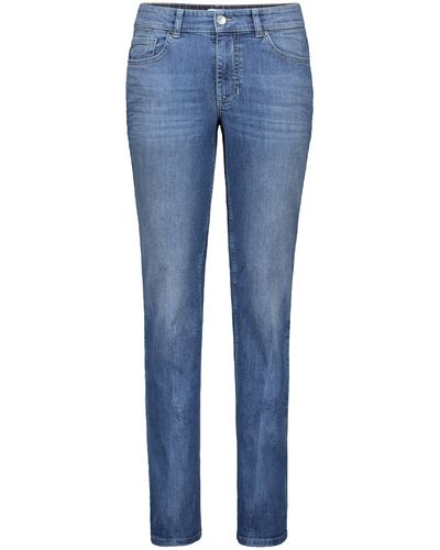 M·a·c Stretch-Jeans MELANIE authentic mid blue used 5040-97-0380L-D640 - Blau