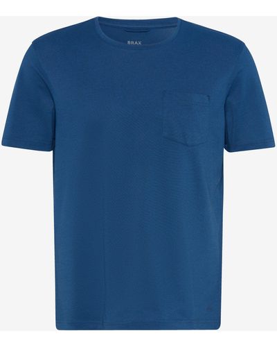 Brax Sweatshirt STYLE.TODD - Blau