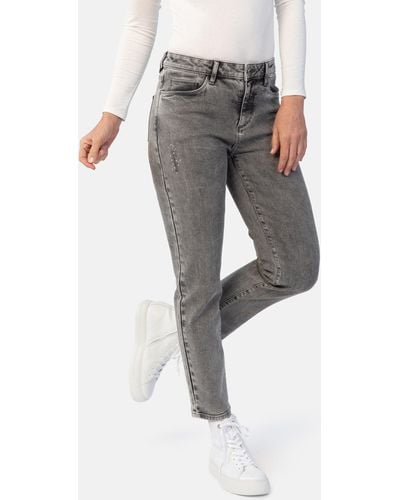 STOOKER WOMEN 5-Pocket-Jeans Zermatt Fashion Straight Fit - Grau