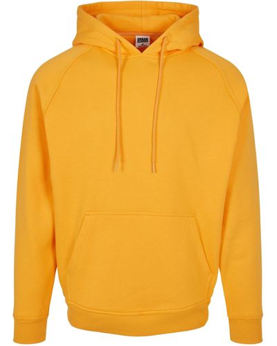 Urban Classics Sweatshirt Blank Hoody (1-tlg) - Gelb