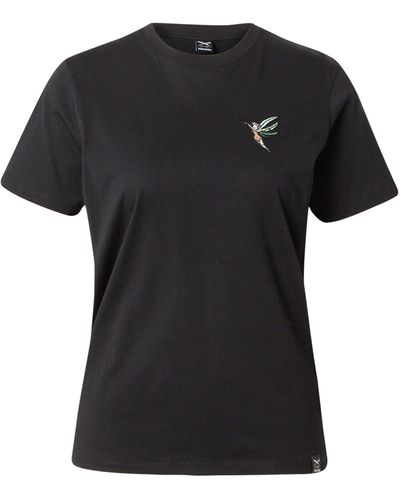 Iriedaily T-Shirt Hazebell (1-tlg) Stickerei - Schwarz