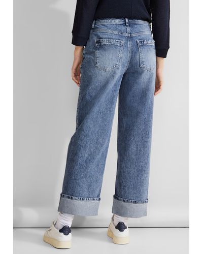 Street One Comfort-fit-Jeans High Waist - Blau